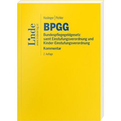 Linde BPGG Bundespflegegeldgesetz Linde BPGG Bundespflegegeldgesetz