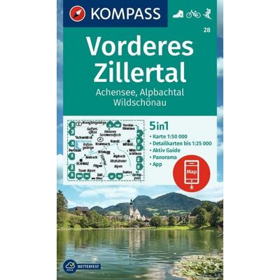 Kompass-Karten KOMPASS Wanderkarte 28 Vorderes Zillertal 1:50.000 Kompass-Karten KOMPASS Wanderkarte 28 Vorderes Zillertal 1:50.000