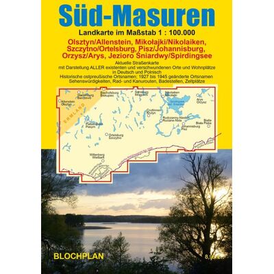 Blochplan Landkarte Süd-Masuren Blochplan Landkarte Süd-Masuren
