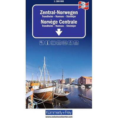 Kümmerly+Frey Regional-Strassenkarte 3 Zentral Norwegen 1:300.000 Kümmerly+Frey Regional-Strassenkarte 3 Zentral Norwegen 1:300.000
