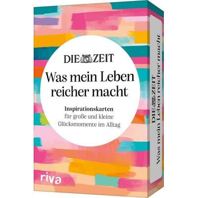Riva DIE ZEIT »Was mein Leben reicher macht« – Inspirationskarten für große und kleine Glücksmomente im Alltag Riva DIE ZEIT »Was mein Leben reicher macht« – Inspirationskarten für große und kleine Glücksmomente im Alltag