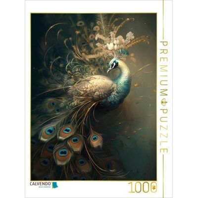 CALVENDO Puzzle Ein Motiv aus dem Kalender Malerische Pfaue 1000 Teile Lege-Größe 64x48cm Foto-Puzzle für glückliche Stunden CALVENDO Puzzle Ein Motiv aus dem Kalender Malerische Pfaue 1000 Teile Lege-Größe 64x48cm Foto-Puzzle für glückliche Stunden