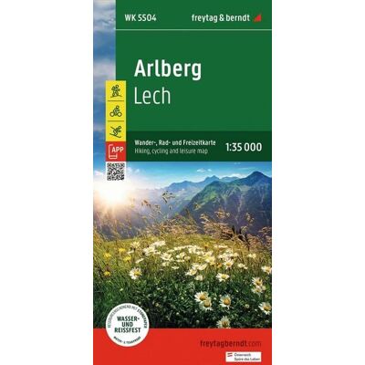 KOMPASS freytag und berndt Freytag & berndt Wanderkarte WK 5504 Arlberg, Lech 1:35.000 KOMPASS freytag und berndt Freytag & berndt Wanderkarte WK 5504 Arlberg, Lech 1:35.000