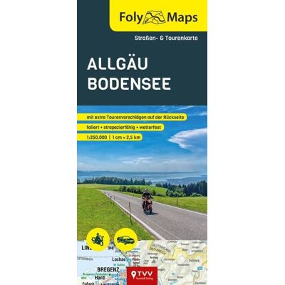 TVV Touristik-Verlag GmbH FolyMaps Karte Allgäu Bodensee 1:250 000 TVV Touristik-Verlag GmbH FolyMaps Karte Allgäu Bodensee 1:250 000