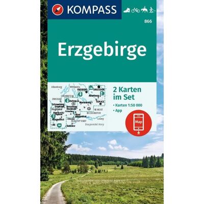 Kompass-Karten KOMPASS Wanderkarten-Set 866 Erzgebirge (2 Karten) 1:50.000 Kompass-Karten KOMPASS Wanderkarten-Set 866 Erzgebirge (2 Karten) 1:50.000