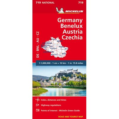 Germany, Benelux, Austria, Czech Republic - Michelin National Map 719 Germany, Benelux, Austria, Czech Republic - Michelin National Map 719