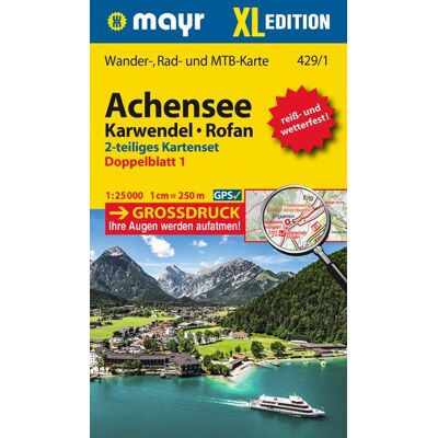 Kompass-Karten Mayr Wanderkarte Achensee, Karwendel, Rofan XL (2-Karten-Set) 1:25.000 Kompass-Karten Mayr Wanderkarte Achensee, Karwendel, Rofan XL (2-Karten-Set) 1:25.000