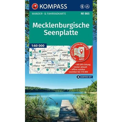 Kompass-Karten KOMPASS Wanderkarten-Set 865 Mecklenburgische Seenplatte (3 Karten) 1:60.000 Kompass-Karten KOMPASS Wanderkarten-Set 865 Mecklenburgische Seenplatte (3 Karten) 1:60.000