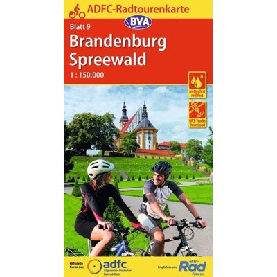 Kompass-Karten ADFC-Radtourenkarte 9 Brandenburg Spreewald 1:150.000, reiß- und wetterfest, E-Bike geeignet, GPS-Tracks Download Kompass-Karten ADFC-Radtourenkarte 9 Brandenburg Spreewald 1:150.000, reiß- und wetterfest, E-Bike geeignet, GPS-Tracks Download