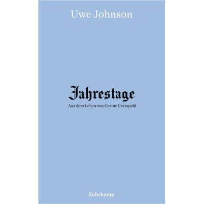 Suhrkamp Jahrestage 1-4 Suhrkamp Jahrestage 1-4