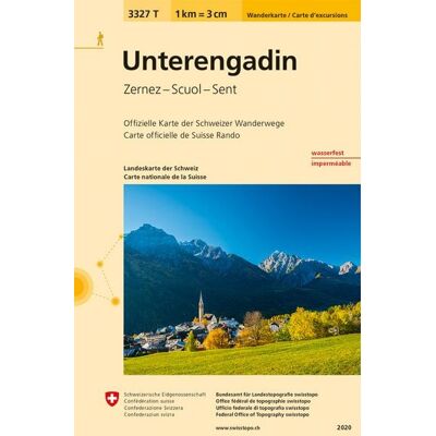 Swisstopo 3327T Unterengadin Wanderkarte Swisstopo 3327T Unterengadin Wanderkarte