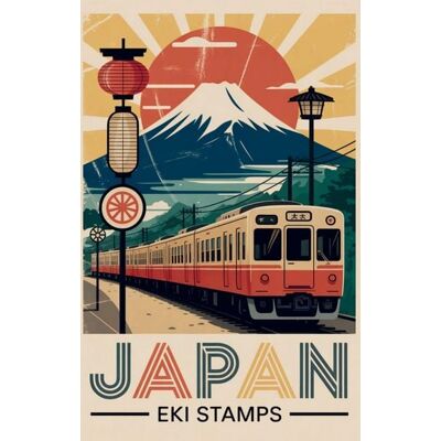 Bookmundo Japan EKI Stempel Buch: Sammle EKI Stempel und gestalte einzigartige Erinnerungen an deine Reise EKI Stamp Book Zugmotiv Bookmundo Japan EKI Stempel Buch: Sammle EKI Stempel und gestalte einzigartige Erinnerungen an deine Reise EKI Stamp Book Zugmotiv