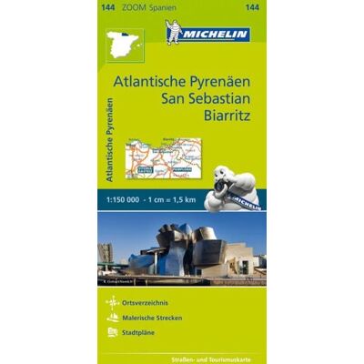 Michelin Zoomkarte Atlantische Pyrenäen Michelin Zoomkarte Atlantische Pyrenäen