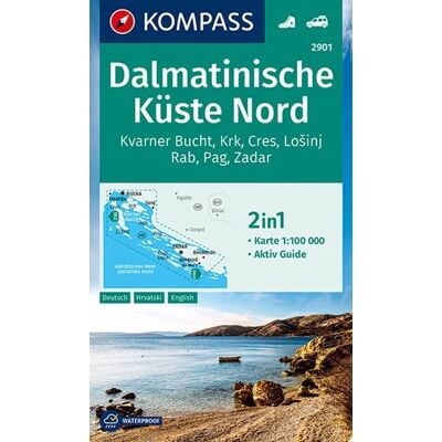 Kompass-Karten KOMPASS Wanderkarte 2901 Dalmatinische Küste Nord 1:100.000 Kompass-Karten KOMPASS Wanderkarte 2901 Dalmatinische Küste Nord 1:100.000