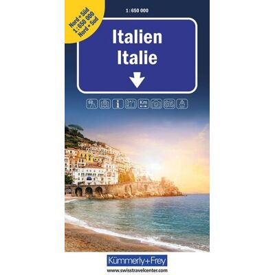 Kümmerly+Frey Strassenkarte Italien Nord+Süd 1:650.000 Kümmerly+Frey Strassenkarte Italien Nord+Süd 1:650.000
