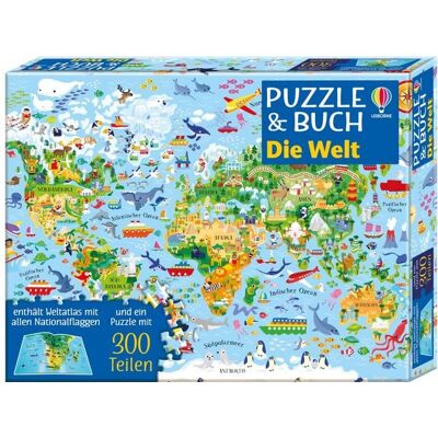 Usborne Publishing Puzzle und Buch: Die Welt Usborne Publishing Puzzle und Buch: Die Welt