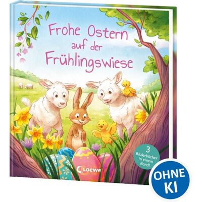 Loewe Frohe Ostern auf der Frühlingswiese Loewe Frohe Ostern auf der Frühlingswiese