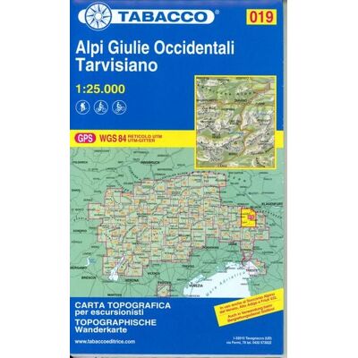 Tabacco Editrice Wanderkarte 19 Alpi Giulie Tabacco Editrice Wanderkarte 19 Alpi Giulie