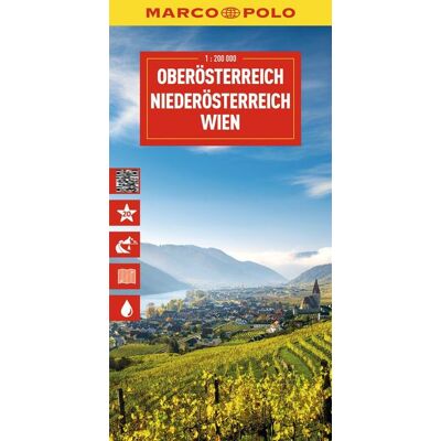 MairDuMont MARCO POLO Reisekarte Österreich 01 Oberösterreich, Niederösterreich, Wien 1:200.000 MairDuMont MARCO POLO Reisekarte Österreich 01 Oberösterreich, Niederösterreich, Wien 1:200.000