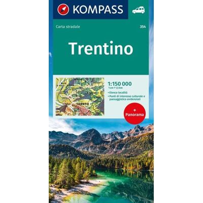Kompass-Karten KOMPASS Autokarte Trentino 1:150.000 Kompass-Karten KOMPASS Autokarte Trentino 1:150.000