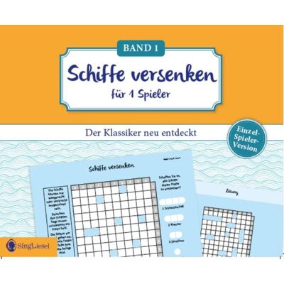 Singliesel Schiffe versenken. Jetzt ohne Gegner alleine spielen. Der Spiele-Klassiker als Einzel-Spieler-Version. Gedächtnistraining und Logik-Spiel für stundenlangen Rätsel-Spaß. Rätsel-Block im XXL-Format Singliesel Schiffe versenken. Jetzt ohne Gegner alleine spielen. Der Spiele-Klassiker als Einzel-Spieler-Version. Gedächtnistraining und Logik-Spiel für stundenlangen Rätsel-Spaß. Rätsel-Block im XXL-Format