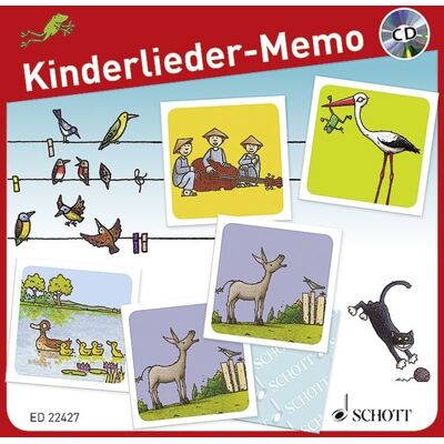Schott Music Ltd Kinderlieder-Memo (Kinderspiel) + Audio-CD Schott Music Ltd Kinderlieder-Memo (Kinderspiel) + Audio-CD