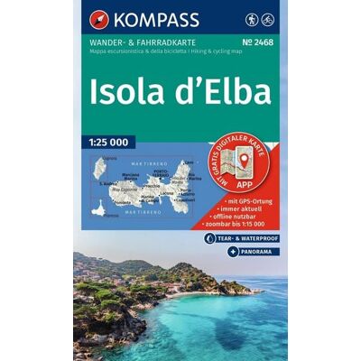 Kompass-Karten KOMPASS Wanderkarte 2468 Isola d' Elba 1:25.000 Kompass-Karten KOMPASS Wanderkarte 2468 Isola d' Elba 1:25.000