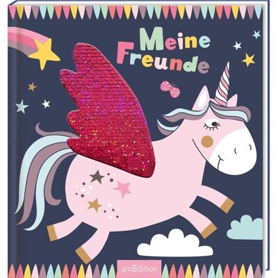 arsedition Meine Freunde – Einhorn (mit Wendepailletten) arsedition Meine Freunde – Einhorn (mit Wendepailletten)