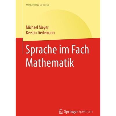 Springer Sprache im Fach Mathematik Springer Sprache im Fach Mathematik