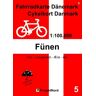 MapFox / Projekt Nord 5 Fahrradkarte Dänemark / Cykelkort Danmark 1:100.000 - Fünen