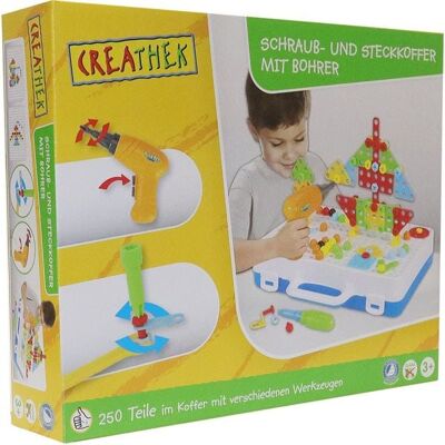 Creathek Baukasten - 254 Teile für Kinder ab 3+ Creathek Baukasten - 254 Teile für Kinder ab 3+