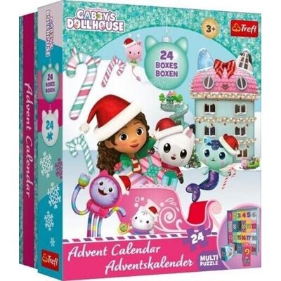 Trefl Adventskalender 24 Minipuzzle a 24 Teile Gabbys Dollhouse Trefl Adventskalender 24 Minipuzzle a 24 Teile Gabbys Dollhouse