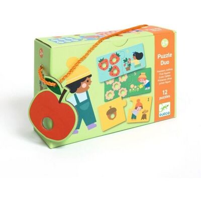 Djeco Lernspiel: Puzzle duo: Erste Zahlen Djeco Lernspiel: Puzzle duo: Erste Zahlen