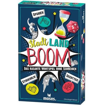 moses. Verlag GmbH Stadt Land Boom! - Brettspiel moses. Verlag GmbH Stadt Land Boom! - Brettspiel