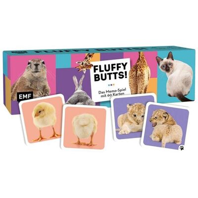 Edition Michael Fischer Memo-Spiel: Fluffy Butts – Finde den passenden Po zum Kopf! Edition Michael Fischer Memo-Spiel: Fluffy Butts – Finde den passenden Po zum Kopf!