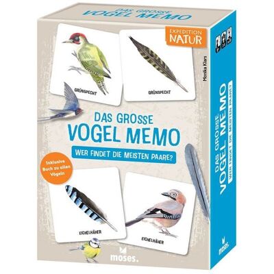 Moses. Verlag GmbH Das große Vogel Memo - Wer findet die meisten Paare? Moses. Verlag GmbH Das große Vogel Memo - Wer findet die meisten Paare?