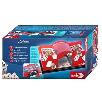 Noris Deluxe Karten-Mischmaschine manuell - Spiel rot Noris Deluxe Karten-Mischmaschine manuell - Spiel rot