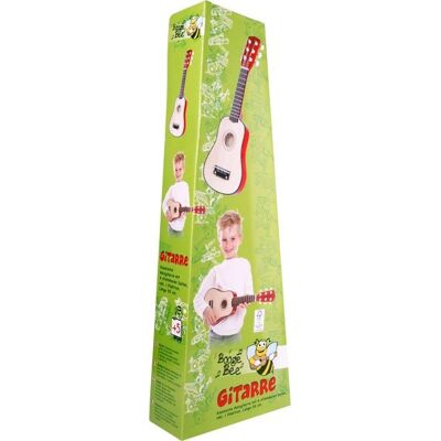 VEDES Großhandel GmbH - Ware Boogie Bee Holzgitarre mit 6 Saiten, 55 cm VEDES Großhandel GmbH - Ware Boogie Bee Holzgitarre mit 6 Saiten, 55 cm