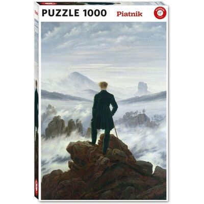 Piatnik Friedrich - 1000 Teile Puzzle - Wanderer Über Dem Nebelmeer Piatnik Friedrich - 1000 Teile Puzzle - Wanderer Über Dem Nebelmeer