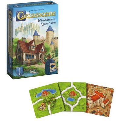 Asmodee Hans im Glück HIGD0131 - Carcassonne, Wirtshäuser & Kathedralen (Auflage 2025), 1. Erweiterung Asmodee Hans im Glück HIGD0131 - Carcassonne, Wirtshäuser & Kathedralen (Auflage 2025), 1. Erweiterung