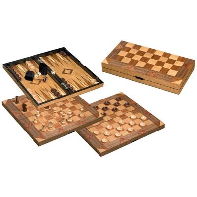 Philos Schach Backgammon Dame Set, Feld 43 mm Philos Schach Backgammon Dame Set, Feld 43 mm