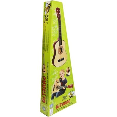 VEDES Großhandel GmbH - Ware Boogie Bee Holzgitarre mit 6 Saiten, 75 cm VEDES Großhandel GmbH - Ware Boogie Bee Holzgitarre mit 6 Saiten, 75 cm