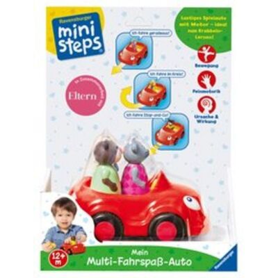 Ravensburger - ministeps Mein Multi-Fahrspaß-Auto - 14.0 x 20.8 x 26.5 cm - Spielzeugauto Ravensburger - ministeps Mein Multi-Fahrspaß-Auto - 14.0 x 20.8 x 26.5 cm - Spielzeugauto
