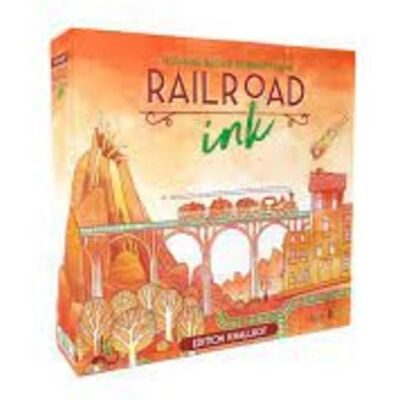 Horrible Guild HR013 - Railroad Ink: Knallrot - Würfelspiel - 1-6 Spieler - Ab 8 Jahren - Gesellschaftsspiel Horrible Guild HR013 - Railroad Ink: Knallrot - Würfelspiel - 1-6 Spieler - Ab 8 Jahren - Gesellschaftsspiel