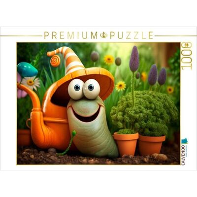 CALVENDO Puzzle Gartenschnecke 1000 Teile Lege-Größe 64x48cm Foto-Puzzle für glückliche Stunden CALVENDO Puzzle Gartenschnecke 1000 Teile Lege-Größe 64x48cm Foto-Puzzle für glückliche Stunden