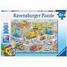 Puzzle Ravensburger Fahrzeuge in der Stadt 100 Teile XXL