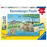 Puzzle Ravensburger Tierkinder aus aller Welt 2 X 12 Teile