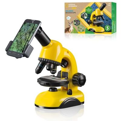 Bresser 14551 - NATIONAL GEOGRAPHIC Einsteiger-Mikroskop (gelb) 40-800x Bresser 14551 - NATIONAL GEOGRAPHIC Einsteiger-Mikroskop (gelb) 40-800x
