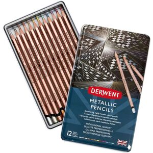 DERWENT Professional Metallic Buntstifte in Dose - sechseckig - 12 Farben DERWENT Professional Metallic Buntstifte in Dose - sechseckig - 12 Farben
