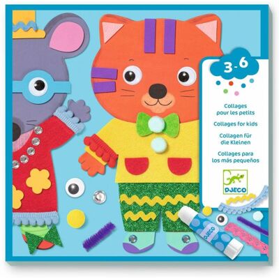 DJECO Collage Kunst Set - Kleine Lieblinge DJECO Collage Kunst Set - Kleine Lieblinge